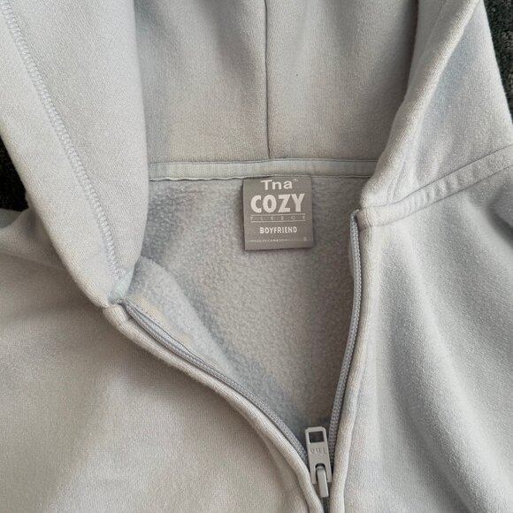Aritzia Cozy Sweatfleece Boyfriend Boxy Zip Hoodie – Size Small - Picture 5 of 5